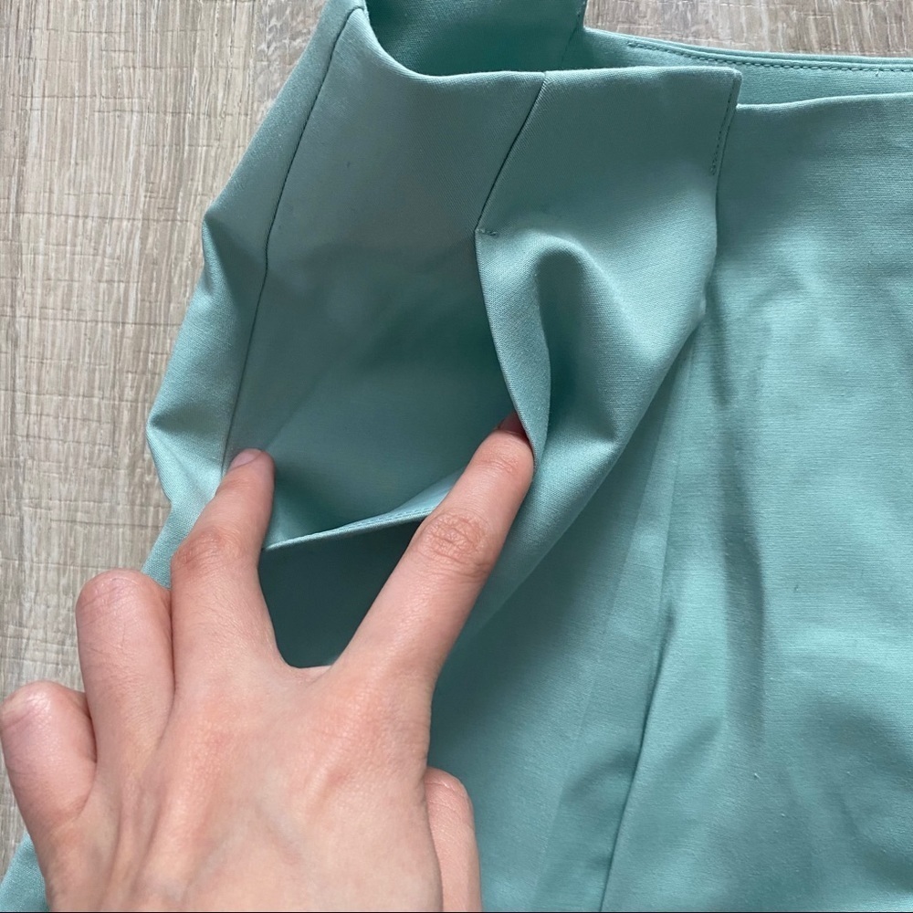 ICB Mint Mid Rise Pleated Mini Shorts - Picture 5 of 9
